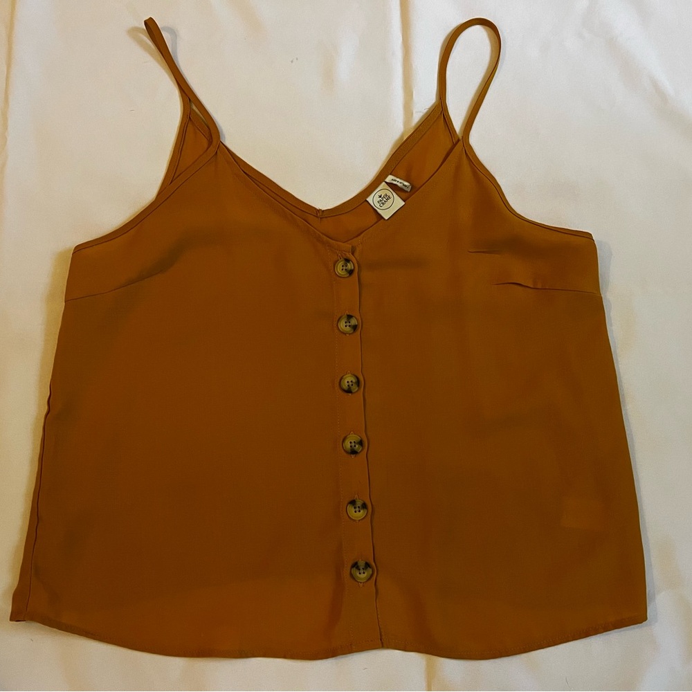 Paper Crane Amber Button-Front Camisole